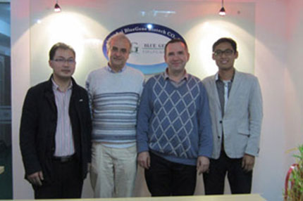 Warmly Welcome Project Leader Mr.titov from Russia to BlueGene