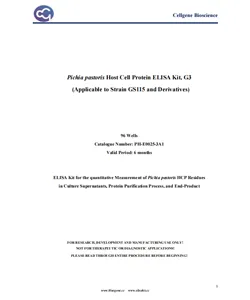 PH-E0025-3A1 PP HCP ELISA kit (For Strain GS115 and Derivatives)