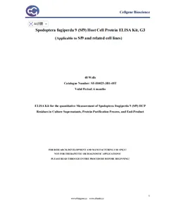 SF-H0025-3B1-48T Sf9 HCP ELISA Kit, G3